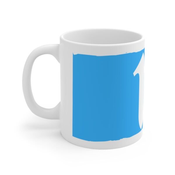 Blue R Ceramic Coffee Cups, 11oz, 15oz - Image 2