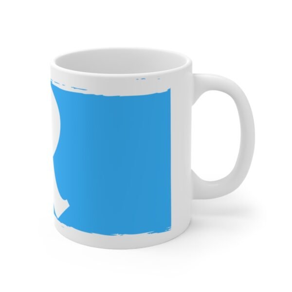 Blue R Ceramic Coffee Cups, 11oz, 15oz - Image 3