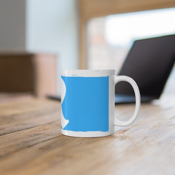 Blue R Ceramic Coffee Cups, 11oz, 15oz - Image 6