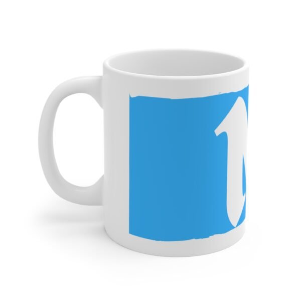 Blue M Ceramic Coffee Cups, 11oz, 15oz - Image 2