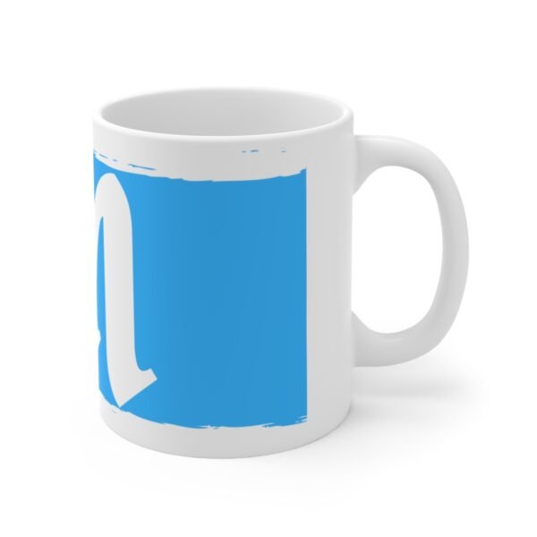 Blue M Ceramic Coffee Cups, 11oz, 15oz - Image 3