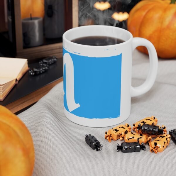 Blue M Ceramic Coffee Cups, 11oz, 15oz - Image 7