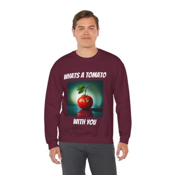 Tomato joke Crewneck Sweatshirt - Image 100