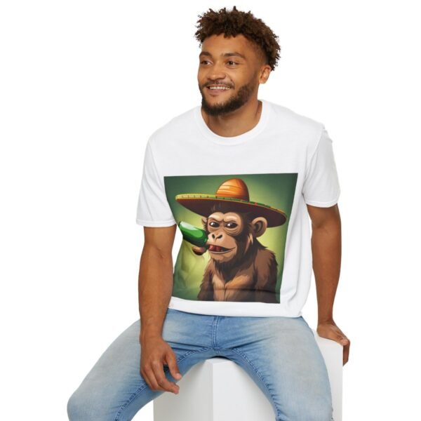 Drunken Monkey Unisex Softstyle T-Shirt - Image 13