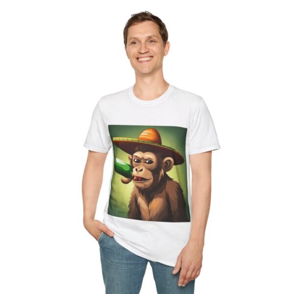 Drunken Monkey Unisex Softstyle T-Shirt - Image 20
