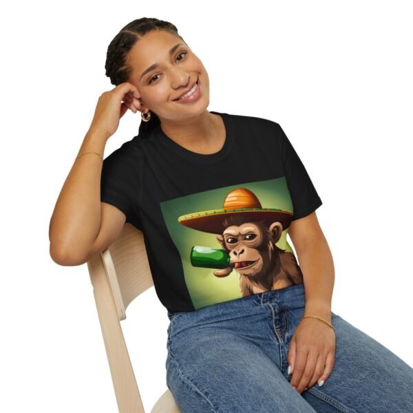 Drunken Monkey Unisex Softstyle T-Shirt - Image 35