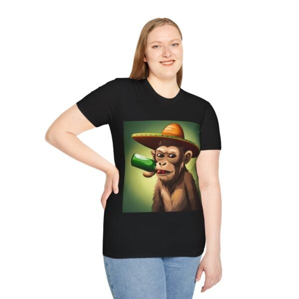 Drunken Monkey Unisex Softstyle T-Shirt - Image 30