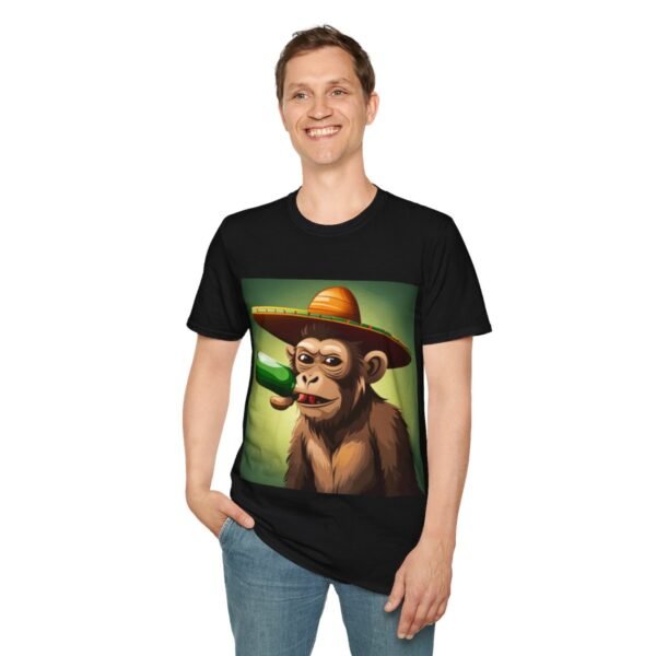 Drunken Monkey Unisex Softstyle T-Shirt - Image 32