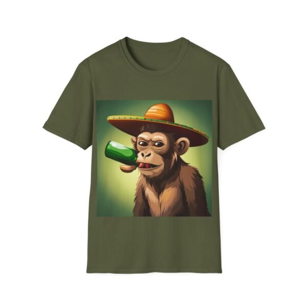 Drunken Monkey Unisex Softstyle T-Shirt - Image 2