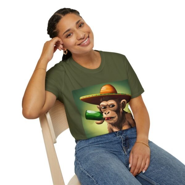 Drunken Monkey Unisex Softstyle T-Shirt - Image 11