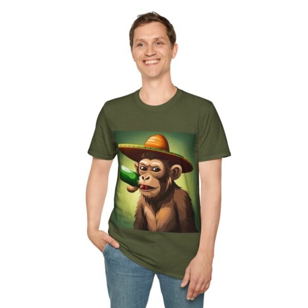 Drunken Monkey Unisex Softstyle T-Shirt - Image 8