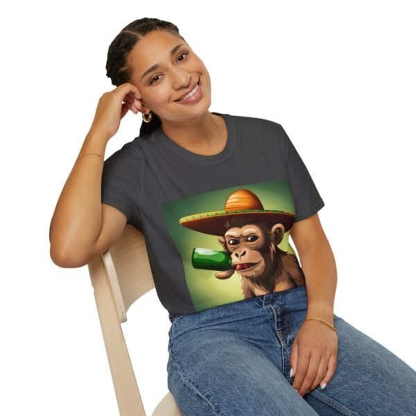 Drunken Monkey Unisex Softstyle T-Shirt - Image 83