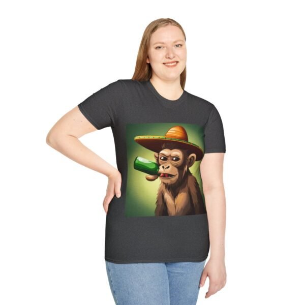 Drunken Monkey Unisex Softstyle T-Shirt - Image 78