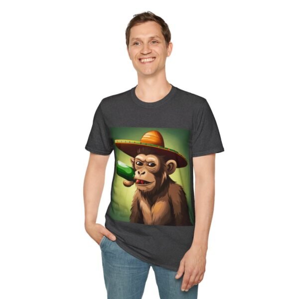 Drunken Monkey Unisex Softstyle T-Shirt - Image 80