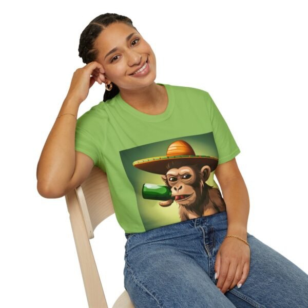 Drunken Monkey Unisex Softstyle T-Shirt - Image 47