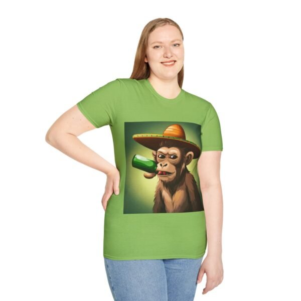 Drunken Monkey Unisex Softstyle T-Shirt - Image 42