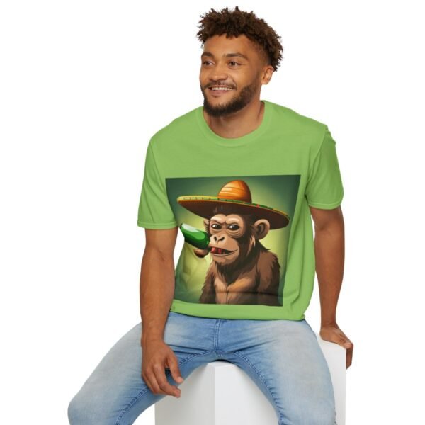 Drunken Monkey Unisex Softstyle T-Shirt - Image 37