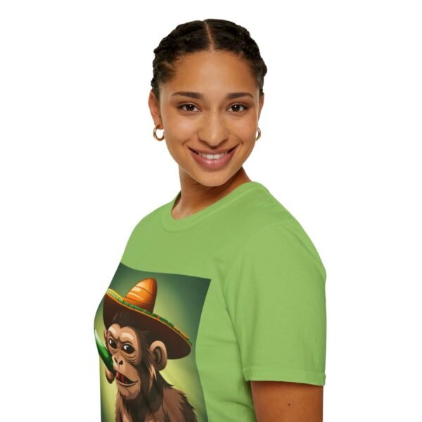 Drunken Monkey Unisex Softstyle T-Shirt - Image 46
