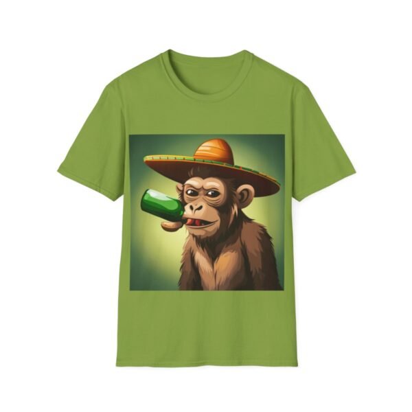 Drunken Monkey Unisex Softstyle T-Shirt - Image 50