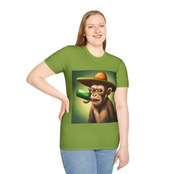 Drunken Monkey Unisex Softstyle T-Shirt - Image 54