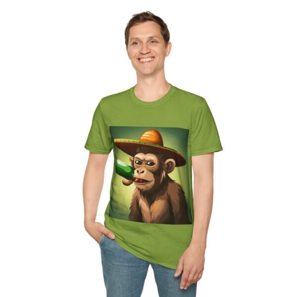 Drunken Monkey Unisex Softstyle T-Shirt - Image 56