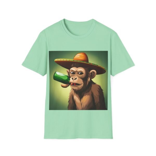 Drunken Monkey Unisex Softstyle T-Shirt - Image 62