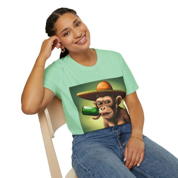 Drunken Monkey Unisex Softstyle T-Shirt - Image 71