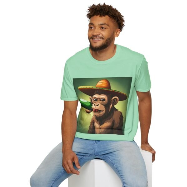 Drunken Monkey Unisex Softstyle T-Shirt - Image 61
