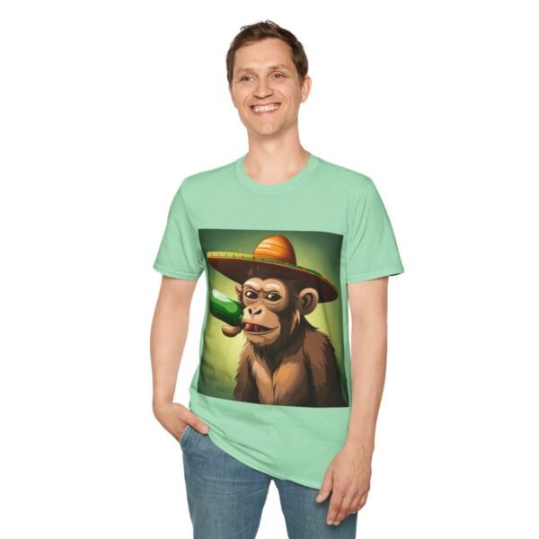 Drunken Monkey Unisex Softstyle T-Shirt - Image 68