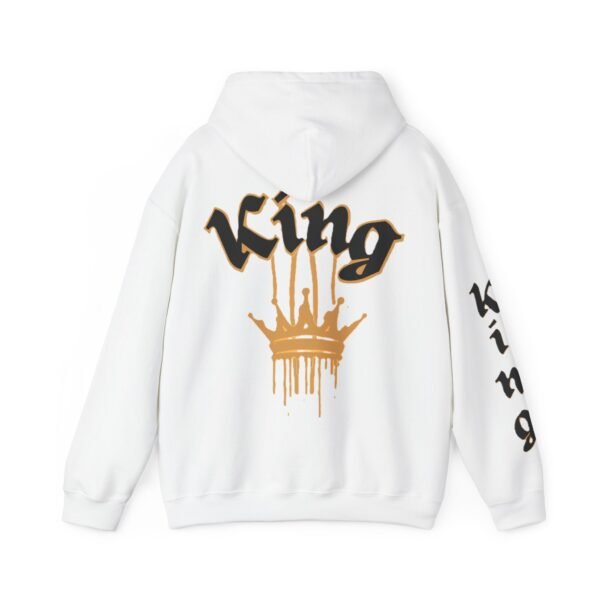 Unisex Heavy Blend™ KING (Black on sleeve) hoodie. - Image 3