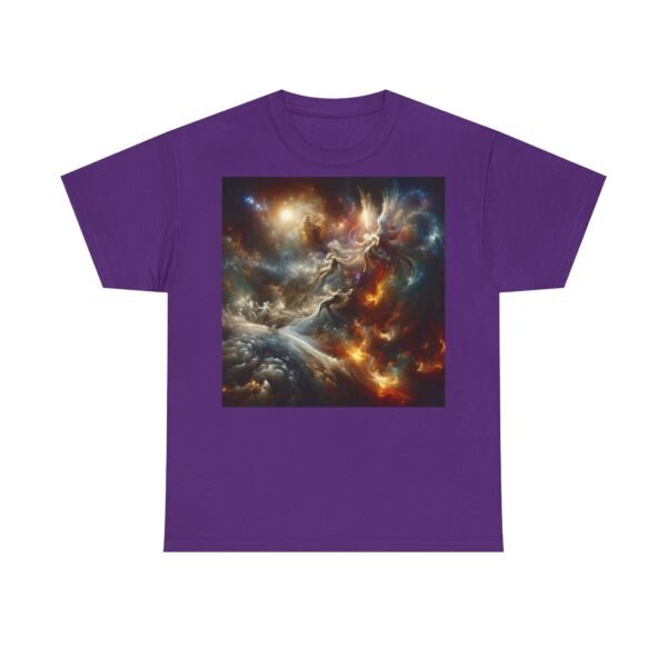 Cosmic Aura/Fallen Angel Unisex Heavy Cotton Tee (Front) - Image 56