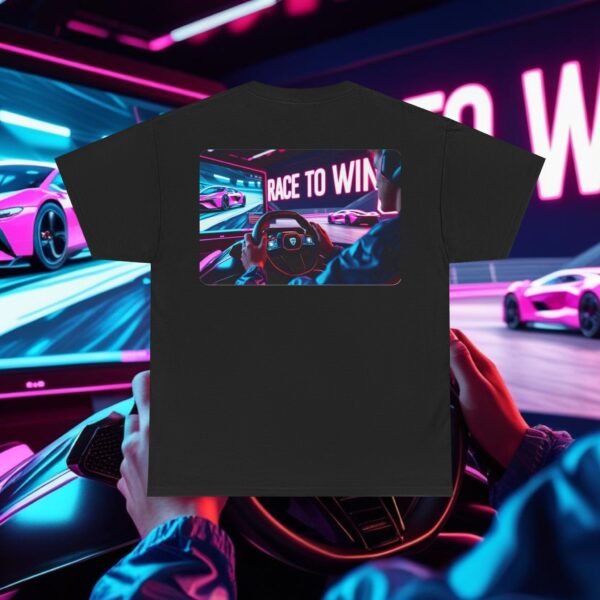 Racing SIM Inspired Unisex T-shirt, Race to Win Design - Image 14