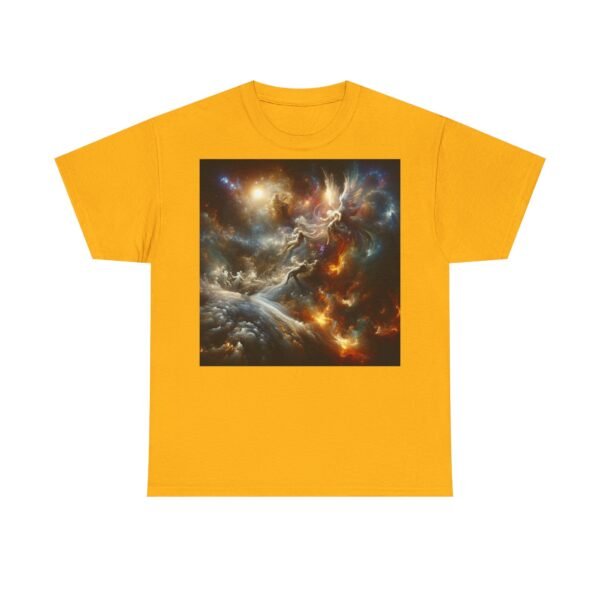 Cosmic Aura/Fallen Angel Unisex Heavy Cotton Tee (Front) - Image 21