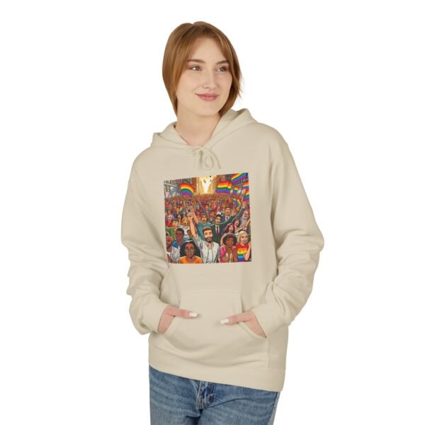 Pride Celebration Hoodie, Unisex Midweight Fleece, LGBTQ+ Apparel, Soft Cozy Sweatshirt, Rainbow Graphic, Equality Gift - Image 15