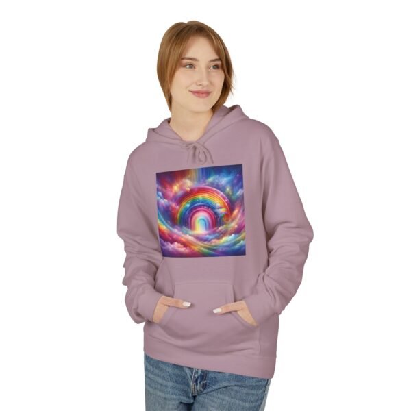 Rainbow Dreams Cozy Fleece Hoodie | Unisex Softstyle Sweatshirt, Gift For Her, Fashion Hoodie, Relaxing Wear, Unique Artwork - Image 37