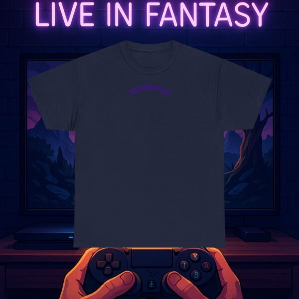 Fantasy Portal Gamer T-shirt - Escape Reality, Live in Fantasy - Image 21