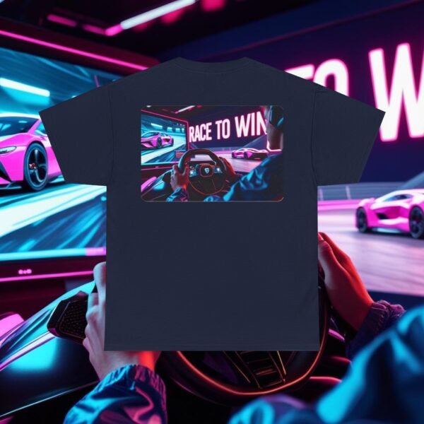 Racing SIM Inspired Unisex T-shirt, Race to Win Design - Image 44