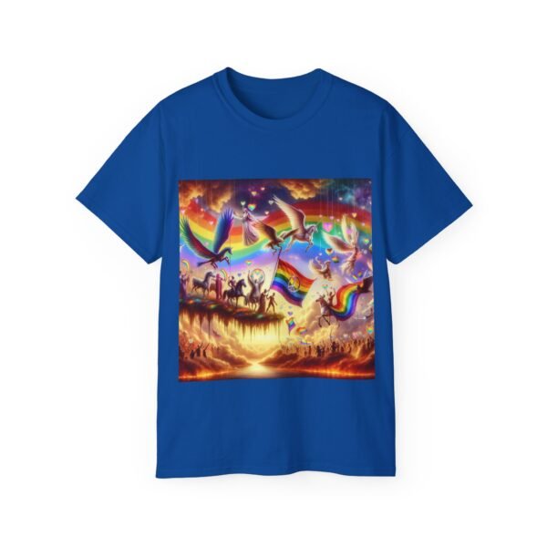 Colorful Rainbow Fantasy Tee, Unisex T-Shirt for Summer, LGBTQ Pride Apparel, Gift for Unicorn Lovers, Festival Fashion - Image 49
