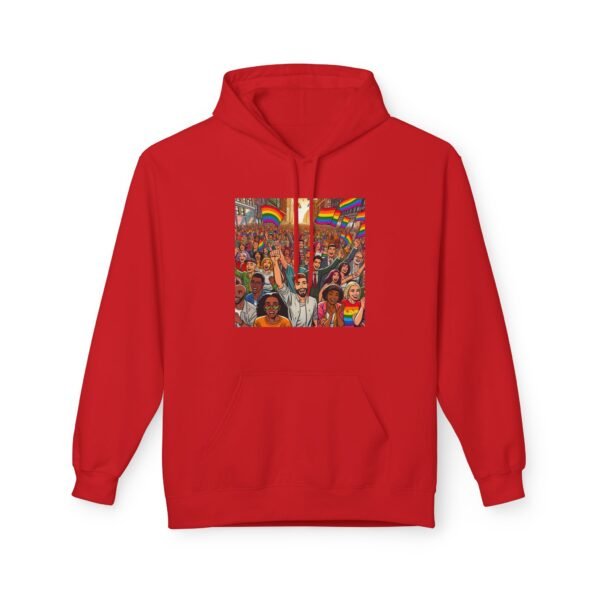 Pride Celebration Hoodie, Unisex Midweight Fleece, LGBTQ+ Apparel, Soft Cozy Sweatshirt, Rainbow Graphic, Equality Gift - Image 41