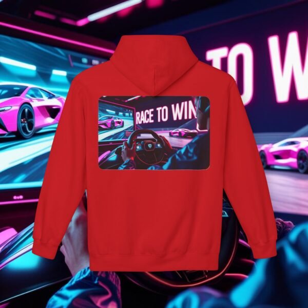 Racing SIM Inspired Unisex Hoodie, Race to Win Design - Image 26