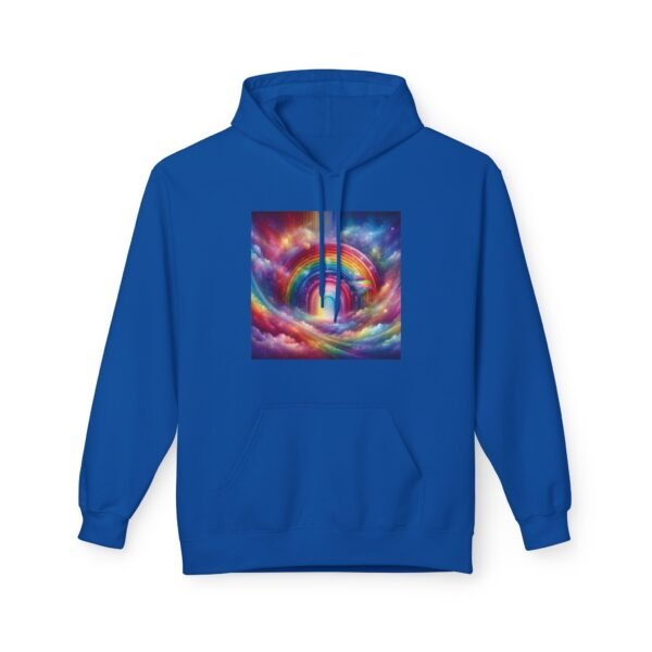 Rainbow Dreams Cozy Fleece Hoodie | Unisex Softstyle Sweatshirt, Gift For Her, Fashion Hoodie, Relaxing Wear, Unique Artwork - Image 23