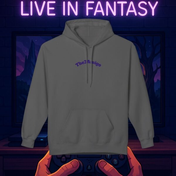 Fantasy Portal Gamer Fleece Hoodie - Escape Reality, Live in Fantasy - Image 13
