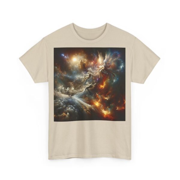 Cosmic Aura/Fallen Angel Unisex Heavy Cotton Tee (Front) - Image 4