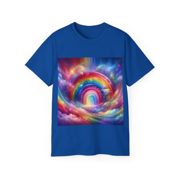 Colorful Rainbow Clouds Unisex Cotton Tee, Vibrant Graphic Tee, Casual Wear, Gift for Friends, Summer Vibes, Festival Shirt - Image 56