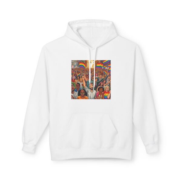 Pride Celebration Hoodie, Unisex Midweight Fleece, LGBTQ+ Apparel, Soft Cozy Sweatshirt, Rainbow Graphic, Equality Gift - Image 5