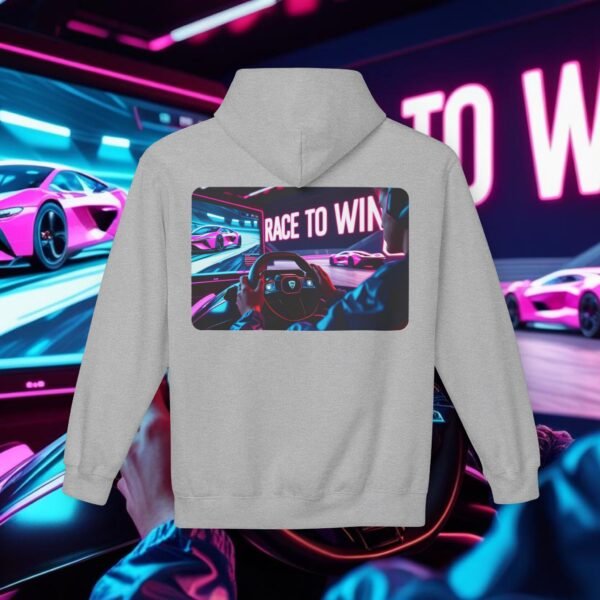 Racing SIM Inspired Unisex Hoodie, Race to Win Design - Image 10