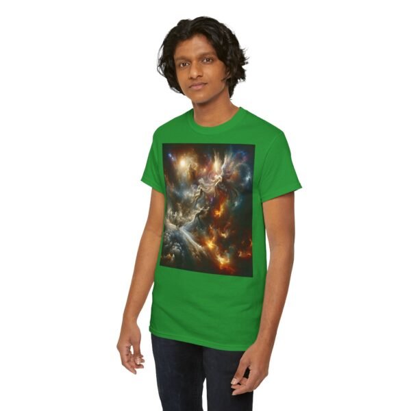 Cosmic Aura/Fallen Angel Unisex Heavy Cotton Tee (Front) - Image 45