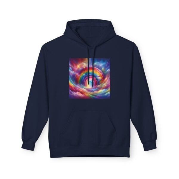 Rainbow Dreams Cozy Fleece Hoodie | Unisex Softstyle Sweatshirt, Gift For Her, Fashion Hoodie, Relaxing Wear, Unique Artwork - Image 27