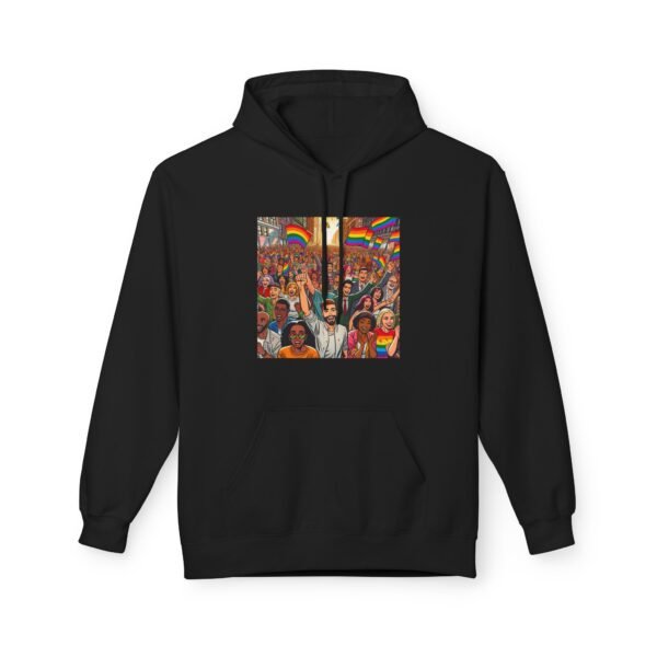 Pride Celebration Hoodie, Unisex Midweight Fleece, LGBTQ+ Apparel, Soft Cozy Sweatshirt, Rainbow Graphic, Equality Gift - Image 9