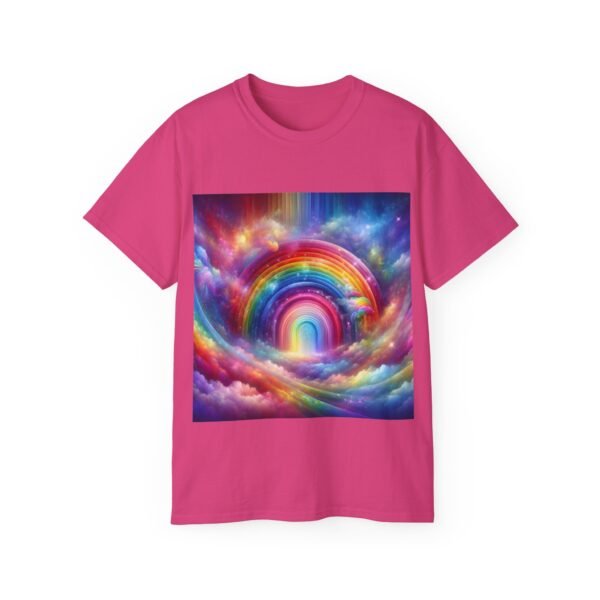 Colorful Rainbow Clouds Unisex Cotton Tee, Vibrant Graphic Tee, Casual Wear, Gift for Friends, Summer Vibes, Festival Shirt - Image 64